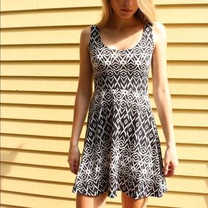 Black & White Print Dress